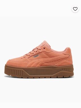 PUMA Karmen II Idol Suede Women's Trendy Sneakers in a Coral Color